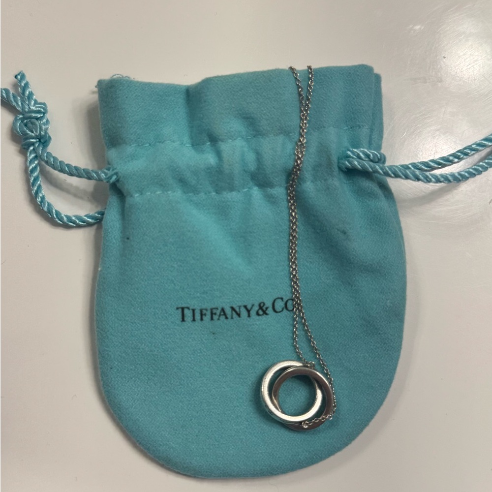 Tiffany & Co. Silver Circle Pendant Necklace